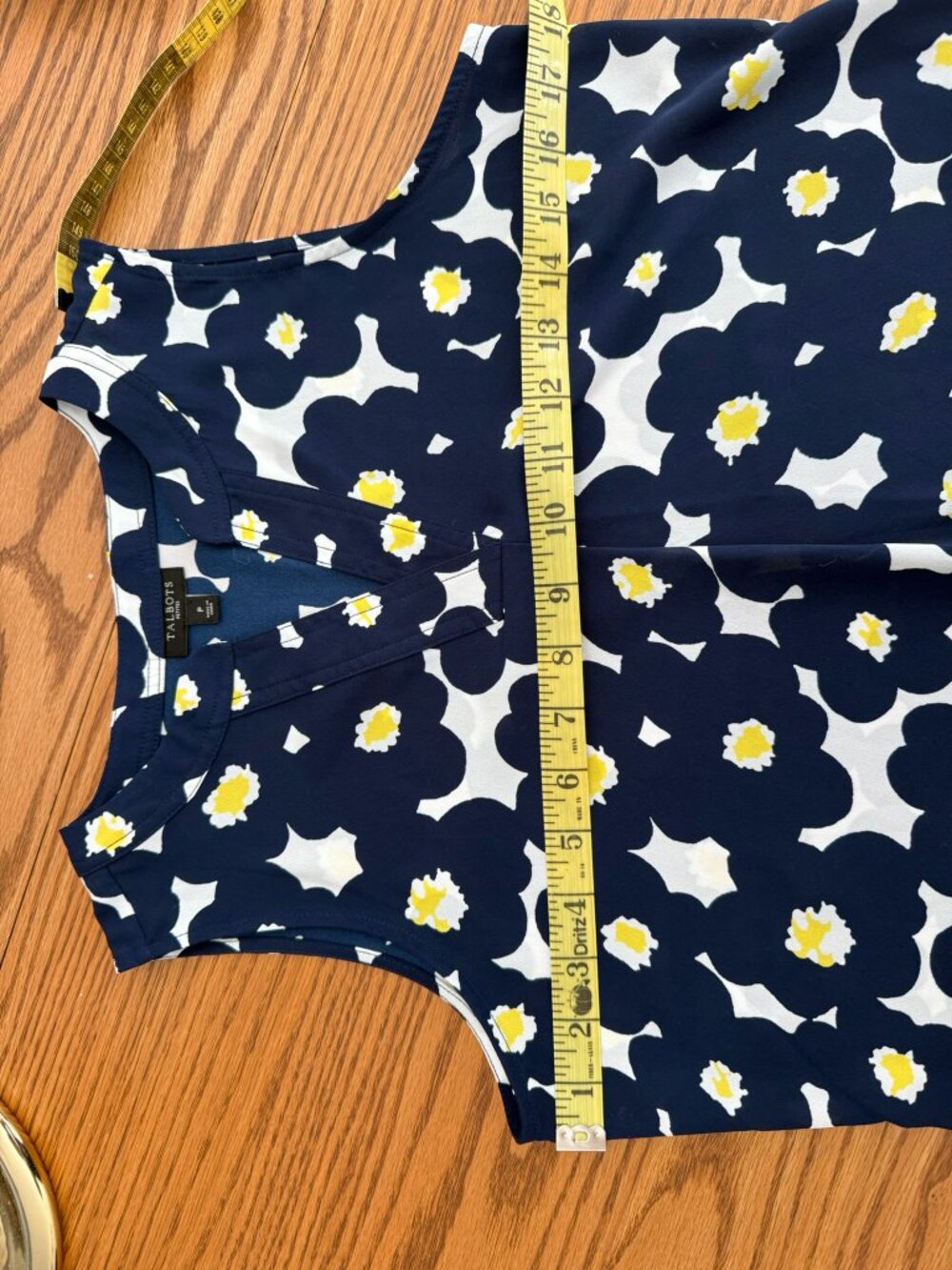 Talbots Petite Sleeveless Floral Top - Picture 6 of 6